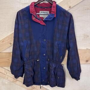 Vintage Tourney Jacket Womens Medium GORE-TEX Waterproof Plaid Outdoor 90s